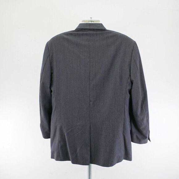 Jos A Bank Wool Blazer 44L Gray Herringbone 2 Button Tagged 46L - Picture 6 of 12